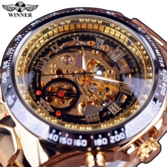 Winner Skeleton Mechanical Wristwatch Automatic Steel Watch - intl  