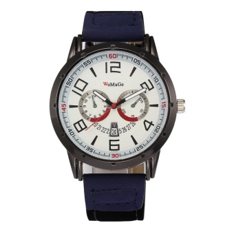WoMaGe Men's Watches Fashion Quartz Watches- Blue - intl  