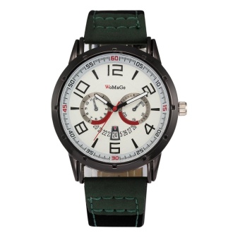 WoMaGe Men's Watches Fashion Quartz Watches- Green White - intl  