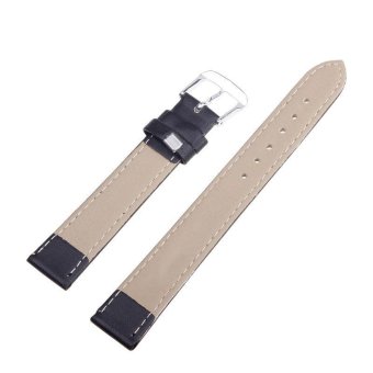 Women Men High Quality Unisex Leather Black Brown Watch Strap Band 12mm  