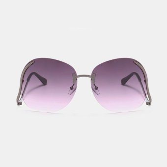Women Oversized Transparent Optics Lens Sunglasses Brand Designer Elegant Lady - intl  
