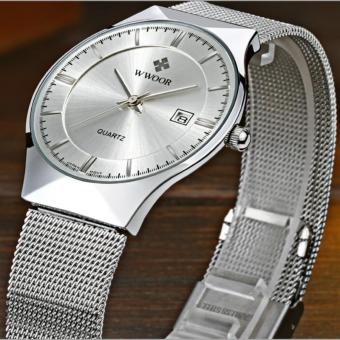 WWOOR Men's Luxury Ultra Thin Waterproof Quartz Wristwatch - intl  