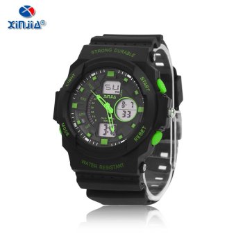 xinjia XJ - 868Z Dual Display Men Sports Watch (Green) - intl  