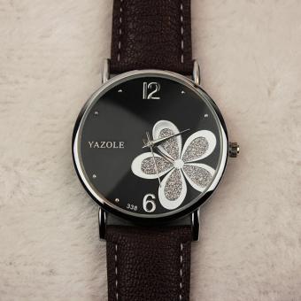 YAZOLE Top Luxury Brand Watches Fashion Women Quartz Watch Female Wristwatches Quartz-watch YZL338H-Brown-B - intl  