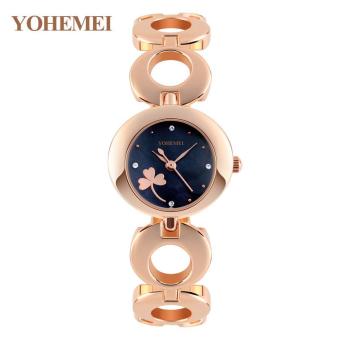 YOHEMEI Women's Quartz Watch Ladies Bracelet Luxury Watches Girl's Wrist Watch - Black - intl  
