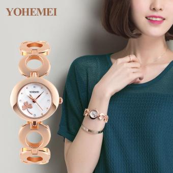 YOHEMEI Women's Quartz Watch Ladies Bracelet Luxury Watches Girl's Wrist Watch - White - intl  