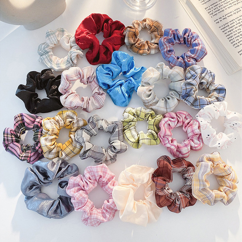 Jual Ed Ikat Rambut Scrunchie Bulu Motif Kelinci Korea Kunciran Rambut