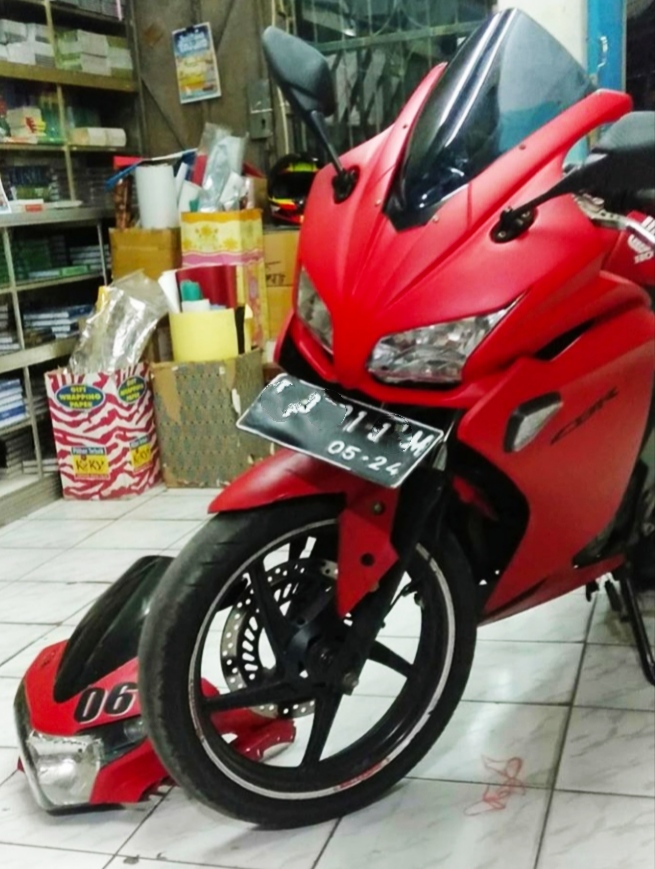 Fairing Kedok Cover Depan Plus Kaca Visor Windshield Plus Lampu Depan