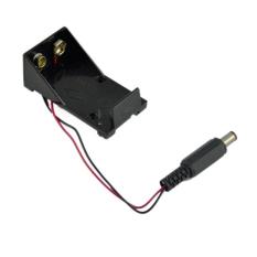 9V KEYES Battery Holder Box Case Wire with Plug 5.5x2.1mm for Arduino (Black) (Intl)