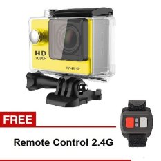 Action Camera T4shops W9 1080P Full HD Wifi 2 inch Screen + Remote - Kuning