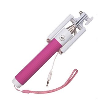 aimons tongsis kabel lipat tombol wired selfie stick u holder pink lazada indonesia aimons tongsis kabel lipat tombol wired selfie stick u holder pink lazada indonesia