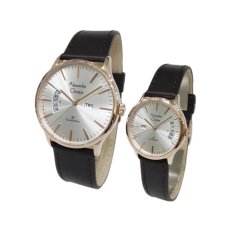 Alexandre Christie Classic Steel Couple Series 8446LMELRGSL Jam Tangan Pasangan Rose Gold