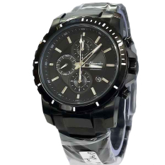 Alexandre Christie - Jam Tangan Pria - Stainless Steel - AC 6141 Black