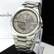Alexandre Christie - Jam Tangan Pria - Stainless Steel - AC 8506 Combi Grey