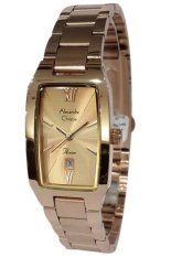 Alexandre Christie Passion Jam Tangan Wanita - Emas - Strap Stainless - 2455LDBRGLN