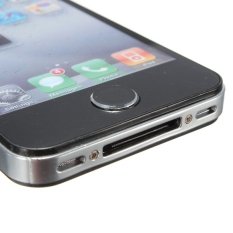 Aluminium Home Button Sticker Metal For Apple iPhone 6 5S 5C 4S iPod Touch iPad (Black) (Intl)