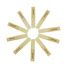 ammoon 10pcs 2.5 2-1/2 Bamboo Reeds Set for Eb Alto Saxophone Sax Accessory Part - Intl