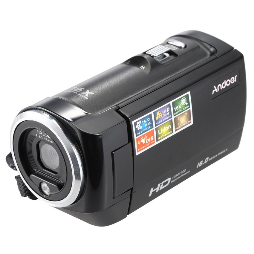 Andoer Mini Portable LCD Screen HD 16MP 16X Digital Zoom 720P 30FPS Anti-shake Digital Video Recorder DV Camera  
