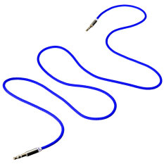 Audew Aux Auxiliary Cord Stereo Audio Cable For Phone iPod 3.5mm Blue (Intl)