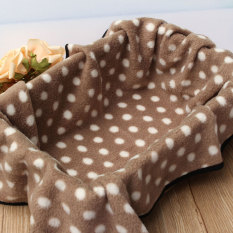 Autoleader Polar Fleece Soft Warm Dog Cat Rabbit Puppy Bed Blanket Mat Cover Large Size Brown (Intl)