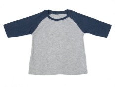 Baju Yuli Kaos Raglan Anak Polos - Navy Blue