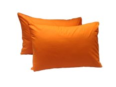 Beautiful Home - Sarung Bantal Tidur Polos 47 cm X 67 cm Isi 2 Pcs - Orange