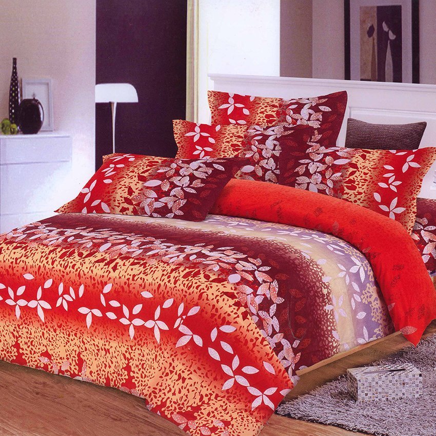 Belarose Premium Set Bed Cover Devita - 180 x 200 - Merah