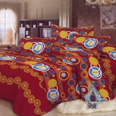 Belarose Set Bed Cover Lilo - 180x200 - Merah Maroon