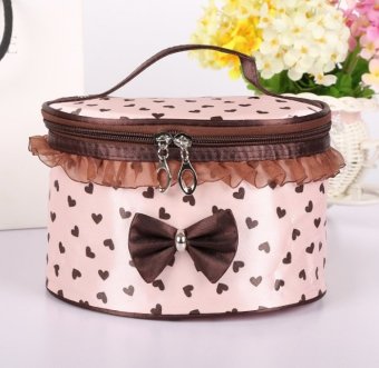 best tas make up organizer tempat peralatan kosmetik cosmetic bag pouch pink muda coklat best tas make up organizer tempat peralatan kosmetik cosmetic bag pouch pink muda coklat