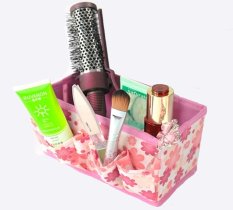 Best Tas Tempat Kosmetik/ Alat Tulis Stationary Organizer Storage Serbaguna - Pink