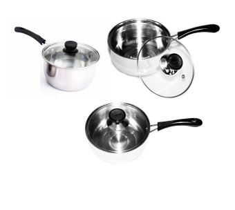 bestware panci sauce pot set 3 pcs dengan tutup kaca bestware panci sauce pot set 3 pcs dengan tutup kaca