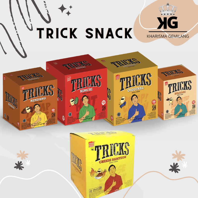 Jual Tricks Biskuit Kentang Potato Baked Chips 10 X 20gr Tricks