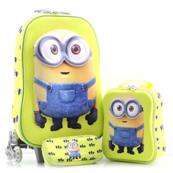 bgc minion yellow koper set troley t samurai lunch box kotak pensil 3d timbul import bgc minion yellow koper set troley t samurai lunch box kotak pensil 3d timbul import