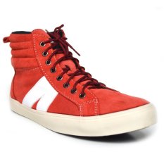 Black Master Sneaker Suede - Merah