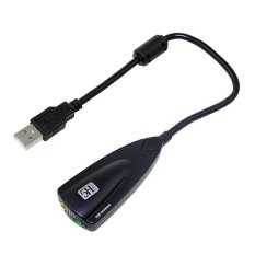 BLACK Steel Series USB 2.0/5Hv2 Virtual 7.1 Channel SOUND CARD Desktop Notebook - INTL