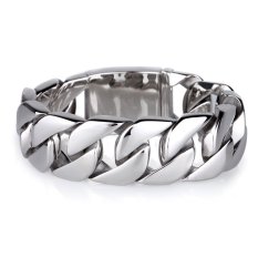 Blink21d Gelang Rantai Stainless 316L Wide Chain Ukuran Lebar 20mm Gelang Pria