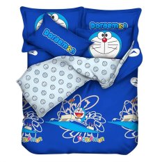 Bloomingdale Set Bed Cover - Doraemon Time Machine - Biru