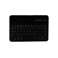Bluetooth 3.0 Keyboard with Crazy Horse Leather Case for iPad Mini / Mini 2 Retina - MK02 - Hitam