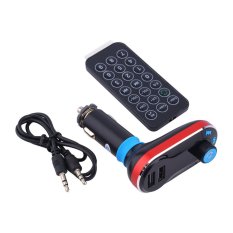 Bluetooth Car Kit Charger MP3 Player FM Transmitter For iPhone6 6Plus Samsung red