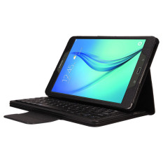 Bluetooth Keyboard Leather Case Stand For Samsung Galaxy Tab A 9.7 T550 Black - Intl