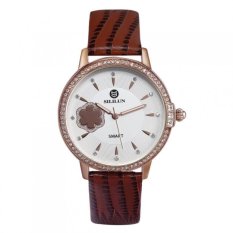 Bluetooth Quartz Smart Watch women Dress Wrist Watch for iPhone 4S/5/5C/5S/6S Samsung S6/Note 4/Note 5 HTC Android/IOS Phone rosegold & brown - Intl