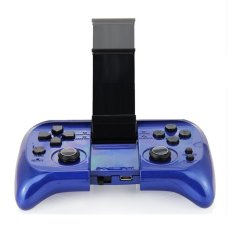 Bluetooth Wireless Controller With Flexible Bracket For IOS/Android Tablet Phones Gamepad(Blue) - Intl