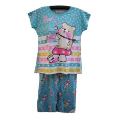 BnV Baju Tidur BabyDoll Setelan #8804 - Hijau