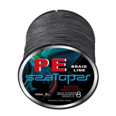 Braided Fishing Line 500m 8 Strands Super Strong Multifilament PE Fish Line 70LB (Dark Grey)