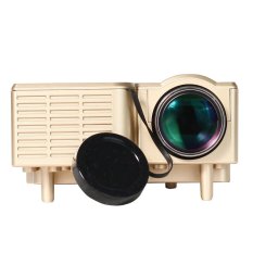 Brand new HD Portable Mini Multimedia LED Projector For Home Cinema Theater Computer PC&Laptop TV Displayer VGA USB SD AV HDMI US Plug (Gloden) - Intl