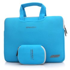 BRINCH New Top Fashion Laptop Bag With Mouse Bag Ultrathin Handbag For Macbook Lenovo DEll 13 14 15 inch Notebook Tote bag Case Cover, 15 inch + Blue (Intl)