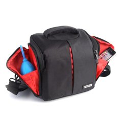 CADeN Versatile Water-resistant Camera Gig Protective Bag Fastener Tape Cotton with Cover Adjustable Padded Straps Pockets for Canon Nikon Sony DSLR Camera Size S