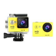 Cam.Inn 12MP Full HD 1080P 4x Zoom Waterproof Wifi Sports Camera Bicycle Helmet (Yellow) - Intl