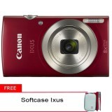 Canon Ixus 175 - 20MP - 8x Optical Zoom - Merah + Gratis Softcase