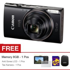 Canon Ixus 285HS - 20.2mp - 12x Optical Zoom - Hitam + Free Aksessories Kamera